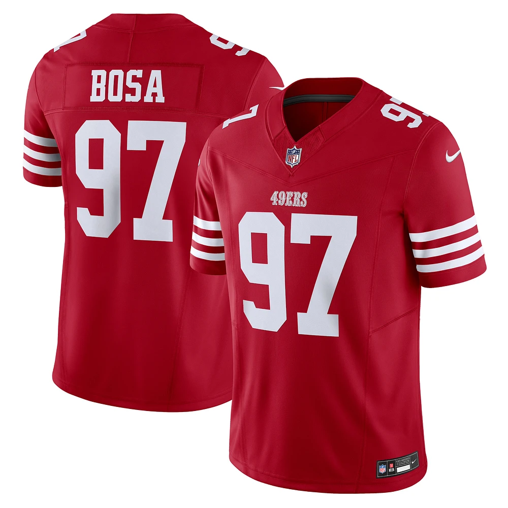 Nike Nick Bosa Scarlet San Francisco 49ers Vapor F.U.S.E. Maillot limité