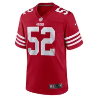 Maillot de match d'équipe Nike Patrick Willis Scarlet San Francisco 49ers pour homme