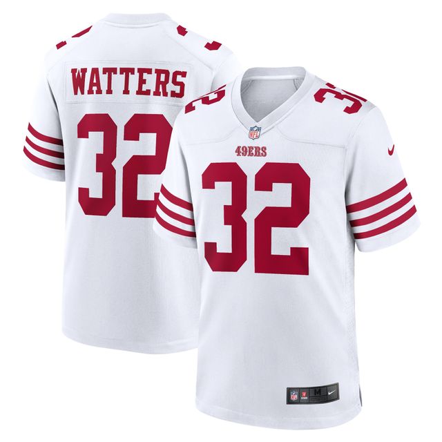 Maillot de match joueur retraité Nike Ricky Watters pour homme, blanc, San Francisco 49ers