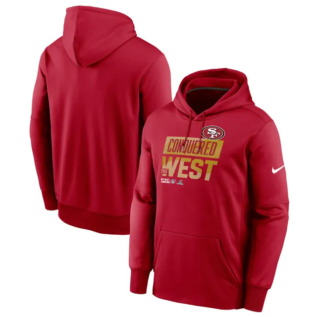 San Francisco 49ers Antigua Victory Pullover Hoodie - Scarlet