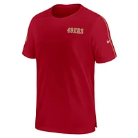 T-shirt Nike Scarlet San Francisco 49ers 2024 Sideline Coach UV Performance pour homme