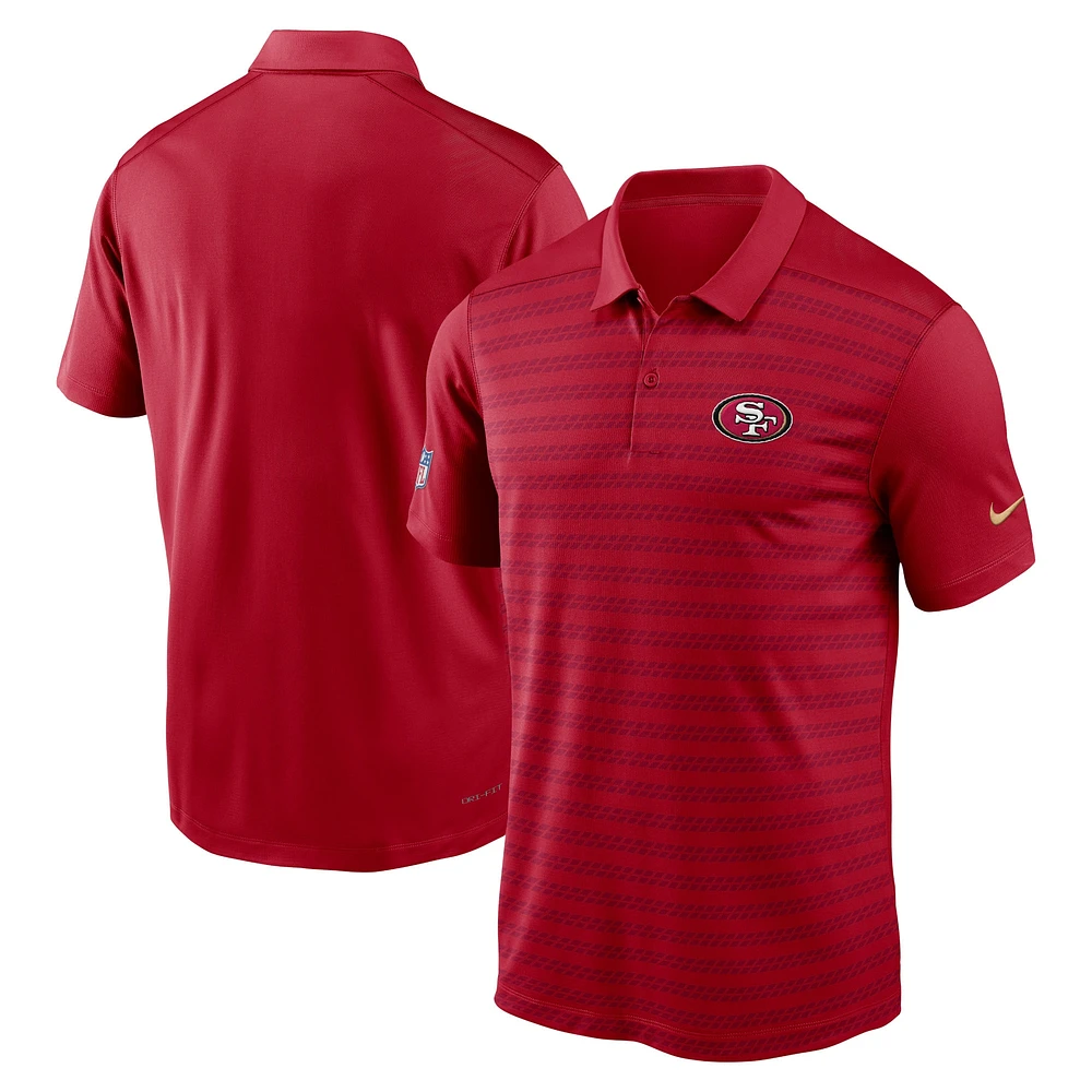 Polo Nike Scarlet San Francisco 49ers 2024 Sideline Victory Performance pour homme