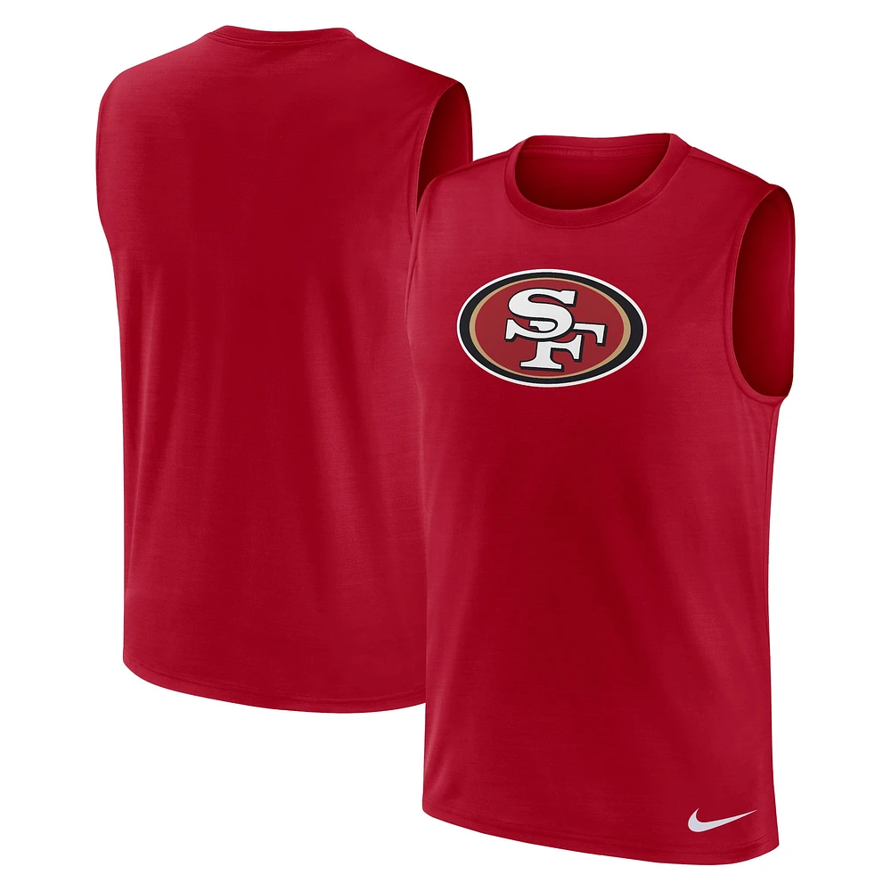 Men's Nike Scarlet San Francisco 49ers Blitz Legend Performance Muscle Tank Top