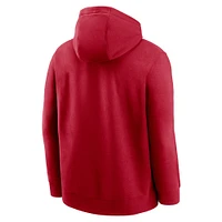 Sweat à capuche avec logo Nike Scarlet San Francisco 49ers Club pour homme