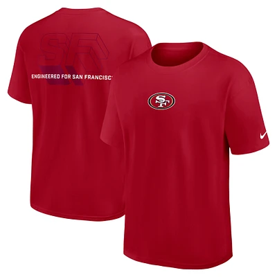Men's Nike Scarlet San Francisco 49ers Dominate The Game Essential Max90 T-Shirt