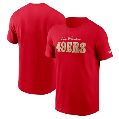 T-shirt en coton essentiel Nike Scarlet San Francisco 49ers pour homme