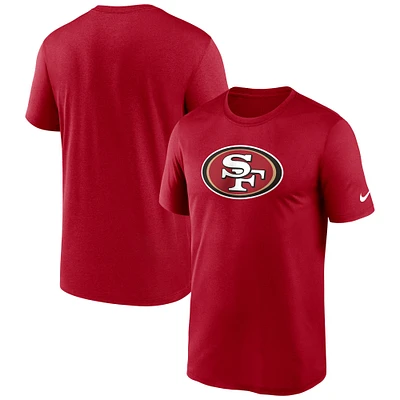 T-shirt de performance Nike Scarlet San Francisco 49ers Legend Logo pour homme