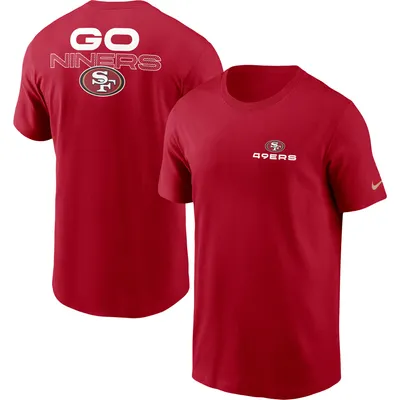 San Francisco 49ers Refried Apparel Upcycled Split T-Shirt - Black/Scarlet