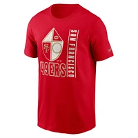 T-shirt essentiel Nike Scarlet San Francisco 49ers Lockup pour homme