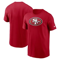T-shirt Nike Scarlet San Francisco 49ers pour homme avec logo principal