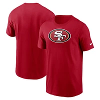 T-shirt Nike Scarlet San Francisco 49ers pour homme avec logo principal