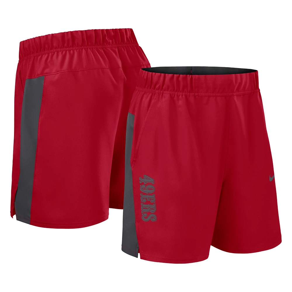 Men's Nike Scarlet San Francisco 49ers Woven Victory Performance Shorts