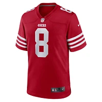 Maillot de joueur match retraité Nike Steve Young Scarlet des San Francisco 49ers pour homme