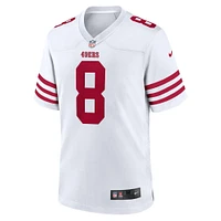 Maillot de joueur match retraité Nike Steve Young des San Francisco 49ers blanc pour homme