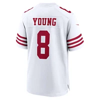 Maillot de joueur match retraité Nike Steve Young des San Francisco 49ers blanc pour homme