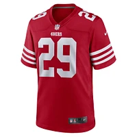 Men's Nike Talanoa Hufanga Scarlet San Francisco 49ers Game Player Jersey