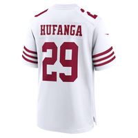 Men's Nike Talanoa Hufanga White San Francisco 49ers Away Game Player Jersey