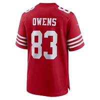 Maillot de match Nike Terique Owens Scarlet des San Francisco 49ers pour homme