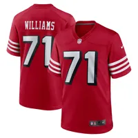 Maillot de match alternatif Nike Trent Williams Scarlet San Francisco 49ers pour homme