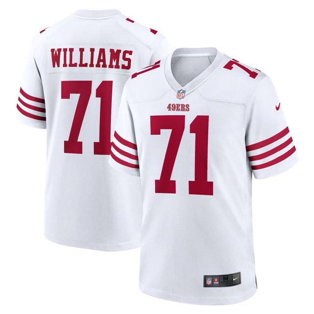 Maillot de match joueur Nike Trent Williams des San Francisco 49ers blanc pour homme