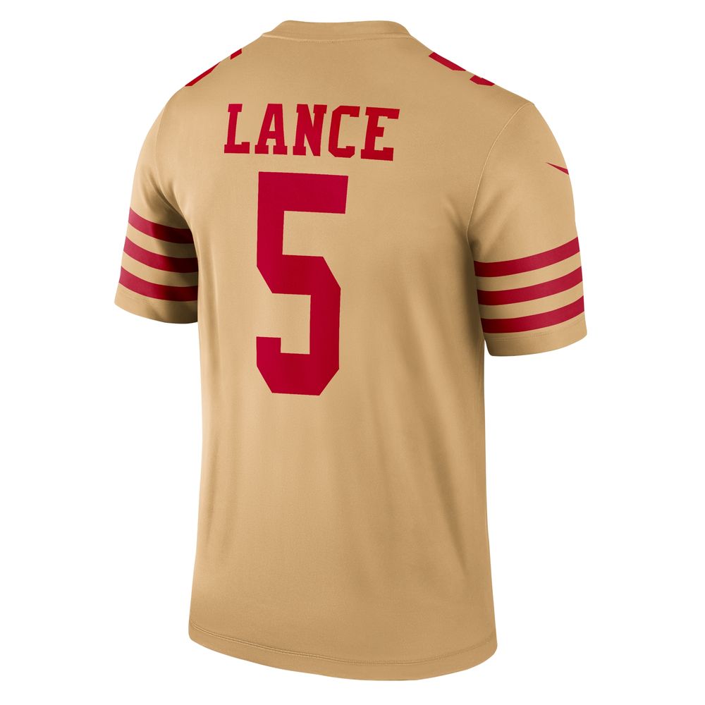 Nike Men's Nike Trey Lance Gold San Francisco 49ers Inverted Legend Jersey