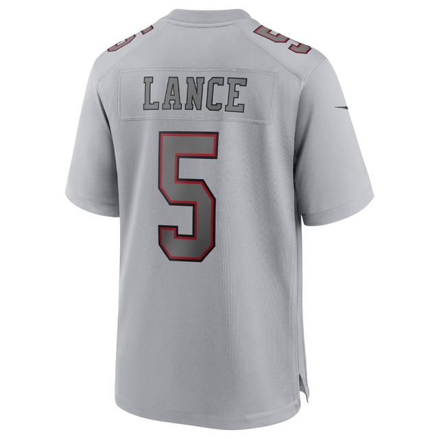 Men's San Francisco 49ers Trey Lance Nike Gray Atmosphere Fashion