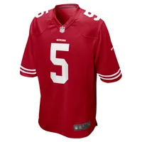 Men's Nike Trey Lance Scarlet San Francisco 49ers Game Jersey