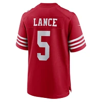 Maillot de joueur match Nike Trey Lance Scarlet des San Francisco 49ers pour homme