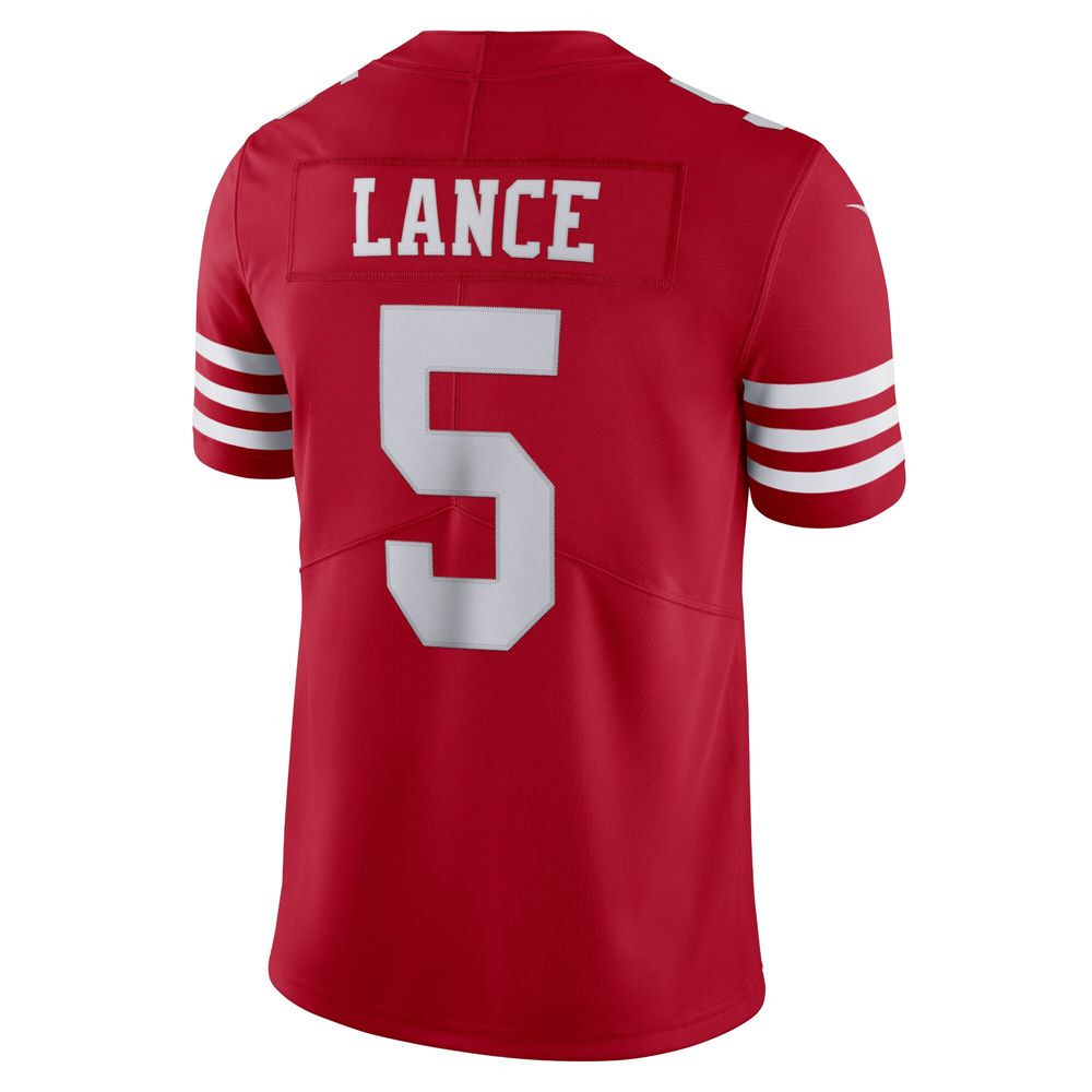 Men's Nike Trey Lance Scarlet San Francisco 49ers Vapor Limited Jersey