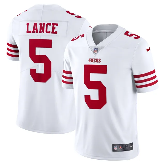 Majestic Men's Threads Trey Lance Scarlet San Francisco 49ers Tri-Blend  Player T-shirt