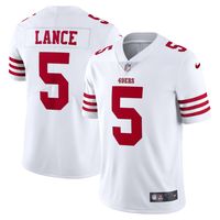 Men's Nike Trey Lance White San Francisco 49ers Vapor Limited Jersey