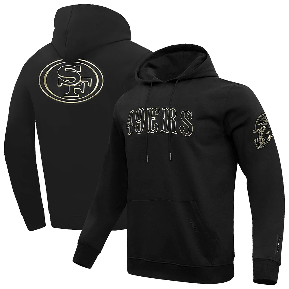 Men's Pro Standard Black San Francisco 49ers Classic Chenille Pullover Hoodie