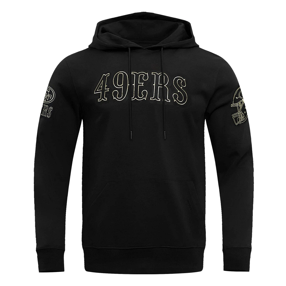 Sweat à capuche en chenille classique Pro Standard noir San Francisco 49ers pour homme