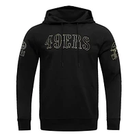 Sweat à capuche en chenille classique Pro Standard noir San Francisco 49ers pour homme