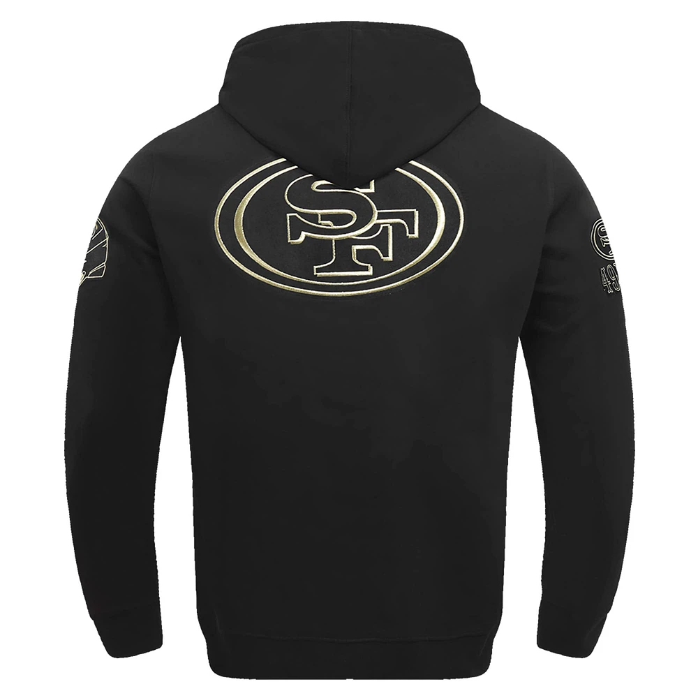 Sweat à capuche en chenille classique Pro Standard noir San Francisco 49ers pour homme