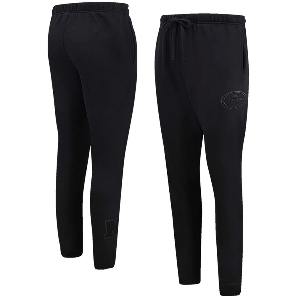 Pantalon de survêtement en polaire neutre Pro Standard noir San Francisco 49ers pour hommes