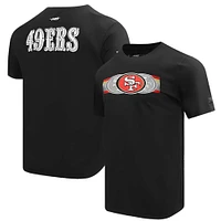 Men's Pro Standard Black San Francisco 49ers Retro Striper T-Shirt