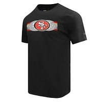 Men's Pro Standard Black San Francisco 49ers Retro Striper T-Shirt