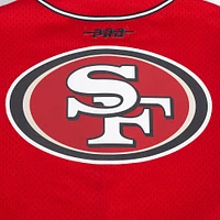 Men's Pro Standard Brock Purdy Scarlet San Francisco 49ers Mesh Button-Up Baseball Jersey