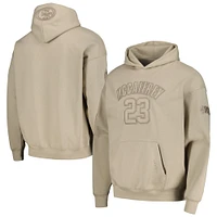 Sweat à capuche Pro Standard pour hommes Christian McCaffrey Tan San Francisco 49ers Nom et numéro du joueur