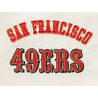 Men's Pro Standard Cream San Francisco 49ers Sublimated Satin Full-Snap Jacket