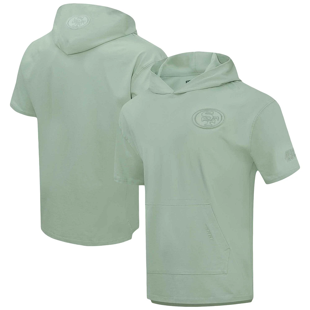 Sweat à capuche manches courtes neutres Pro Standard San Francisco 49ers pour homme vert clair