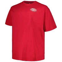 T-shirt pour homme Profile Scarlet San Francisco 49ers Big & Tall Two-Hit Throwback