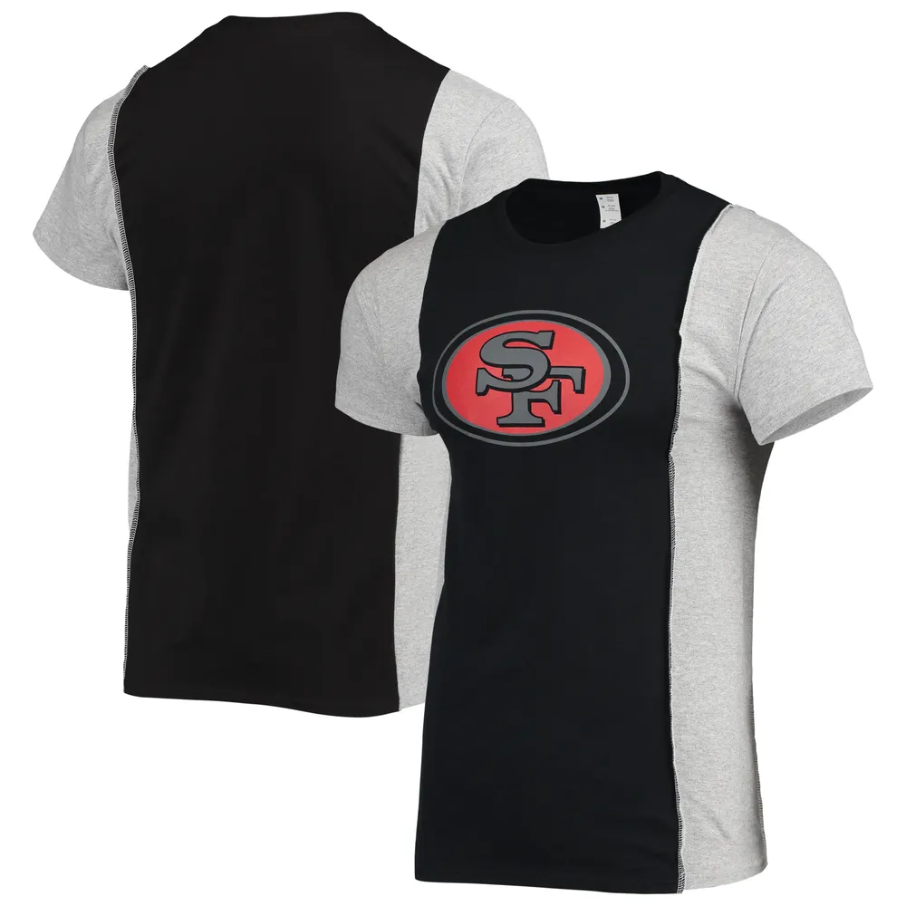 Lids San Francisco 49ers Refried Apparel Sustainable Split T-Shirt -  Black/Heathered Gray