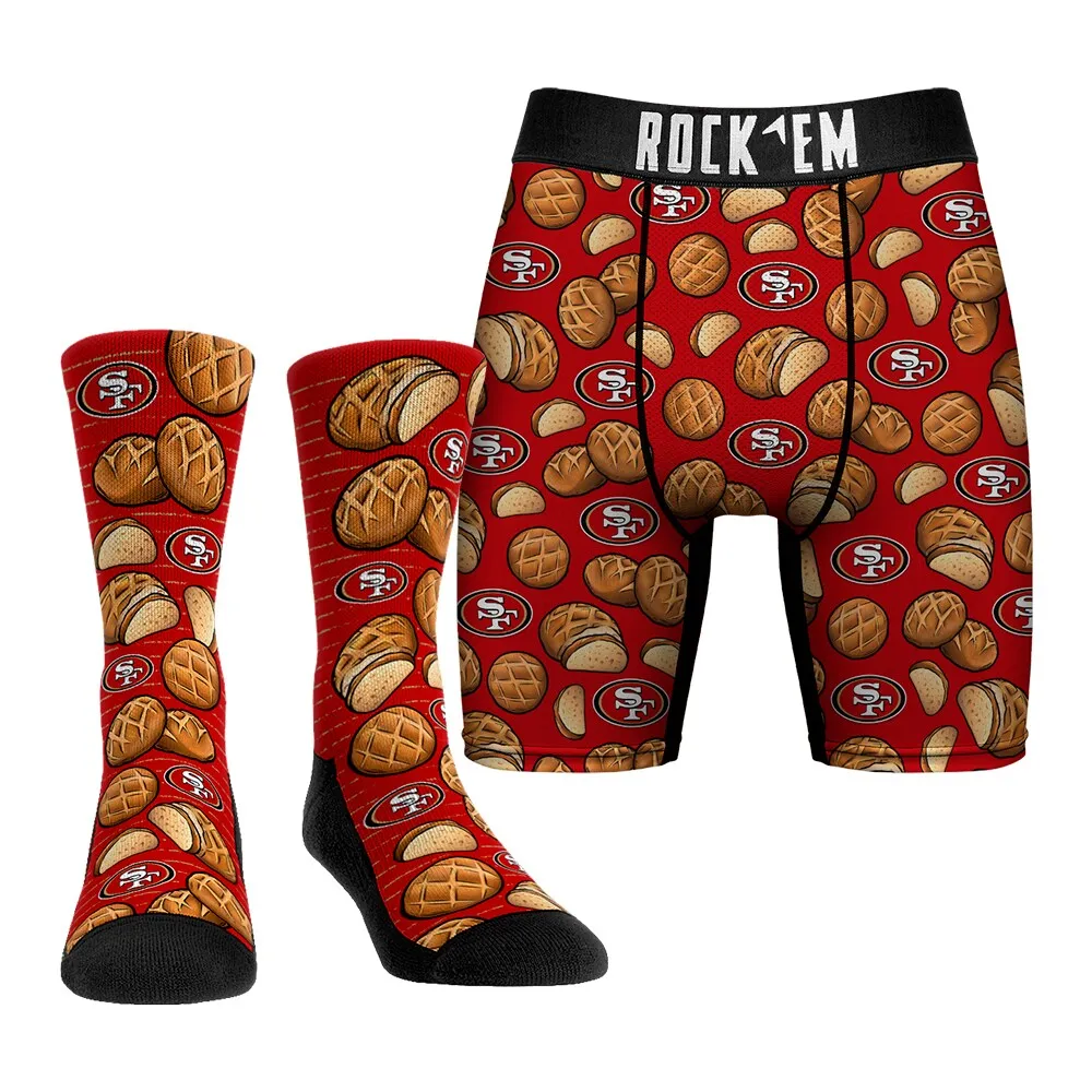 Lids San Francisco 49ers Rock Em Socks Local Food Underwear and