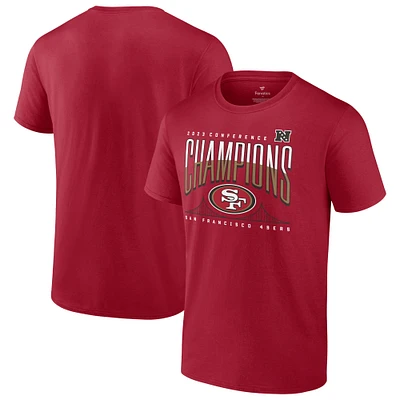 T-shirt pour homme Scarlet San Francisco 49ers, champions NFC 2023, Hometown Not Done