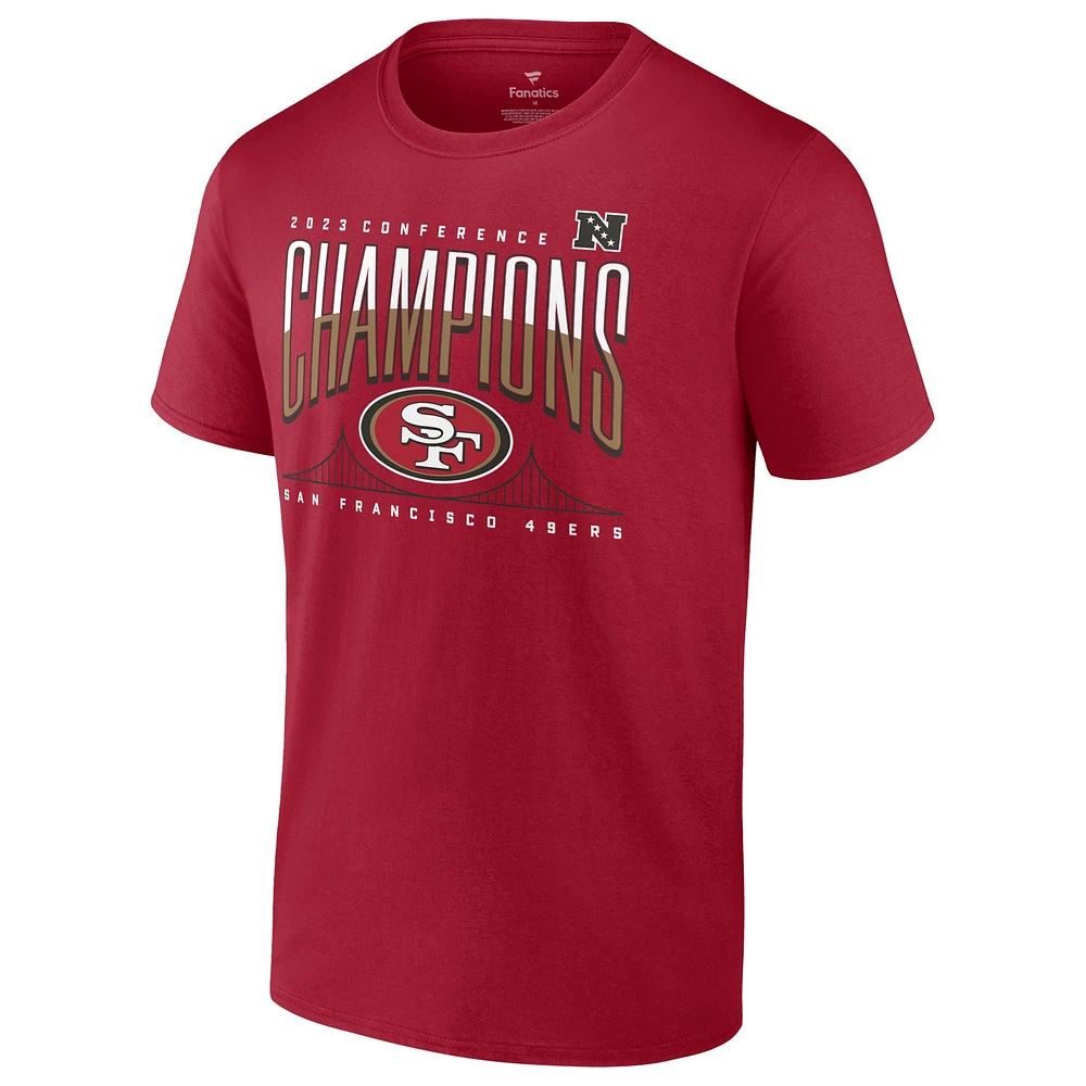 T-shirt pour homme Scarlet San Francisco 49ers 2023 NFC Champions Not Done Yet Big & Tall