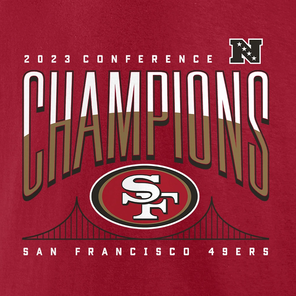 T-shirt pour homme Scarlet San Francisco 49ers 2023 NFC Champions Not Done Yet Big & Tall