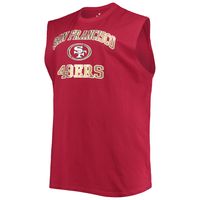 Men's Scarlet San Francisco 49ers Big & Tall Muscle Tank Top