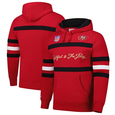 Sweat à capuche en polaire avec logo vintage de l'entraîneur-chef des 49ers San Francisco pour hommes